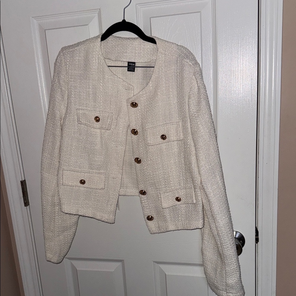 Cream Tweed Jacket